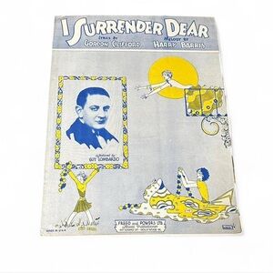 💜 Vintage “I Surrender Dear” Sheet Music (1931) Gordon Clifford/Harry Barris